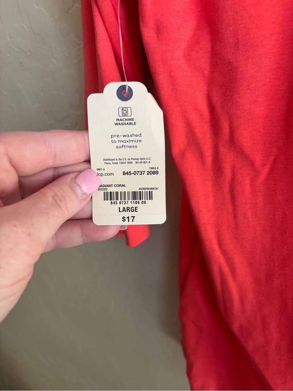 St. John’s Bay Set of 2 V-Neck Shirts Red & Orange Red One NWT Women’s Large - Picture 9 of 12